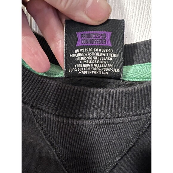 Smokers Club bear Sweatshirt Mens sz S world wide Rollers Hipster Crewneck - Picture 5 of 8